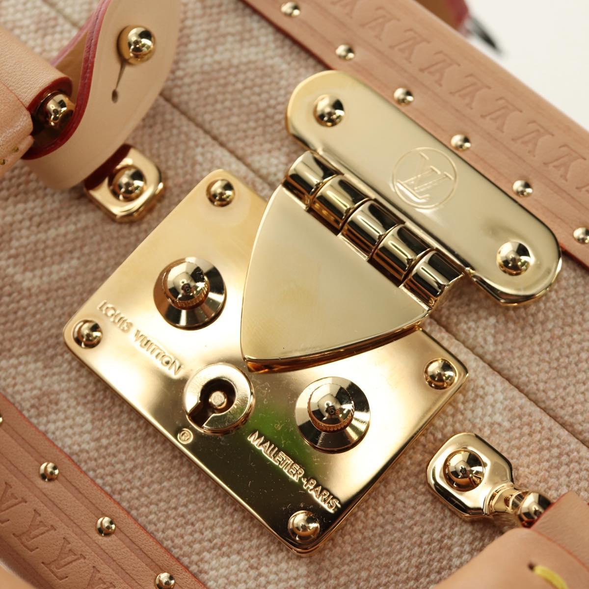 LOUIS VUITTON Miaowgram Petite Vallees Hand Bag Beige M14592 LV Auth 190136SM