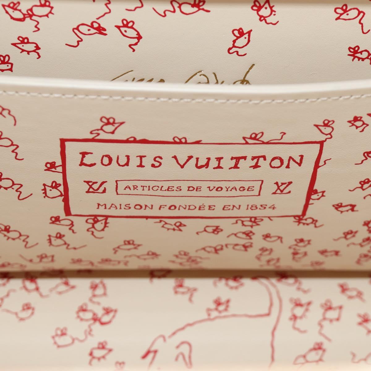LOUIS VUITTON Miaowgram Petite Vallees Hand Bag Beige M14592 LV Auth 190136SM