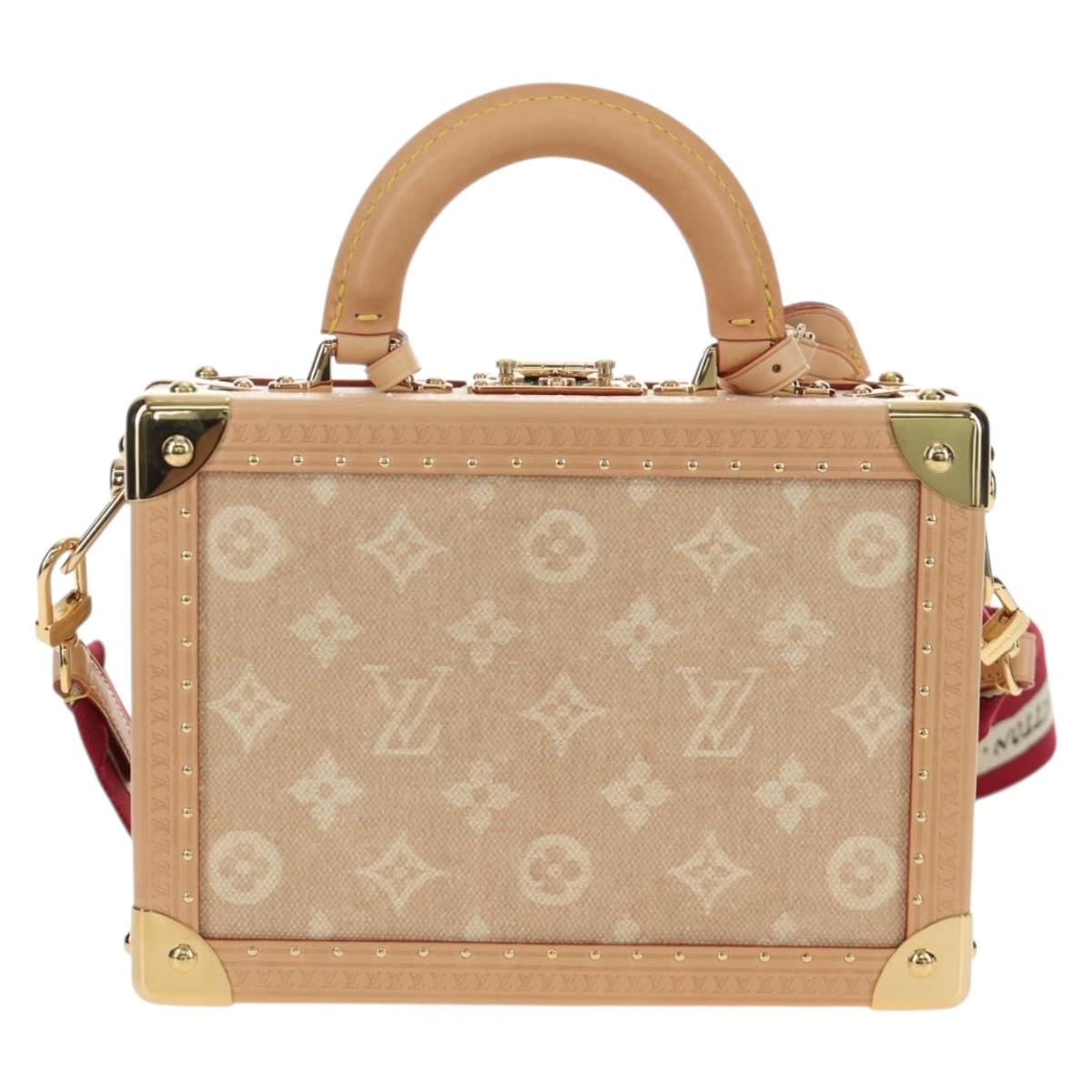 LOUIS VUITTON Miaowgram Petite Vallees Hand Bag Beige M14592 LV Auth 190136SM