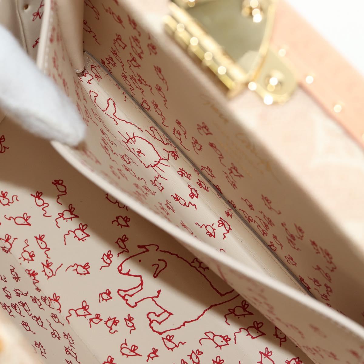 LOUIS VUITTON Miaowgram Petite Vallees Hand Bag Beige M14592 LV Auth 190136SM