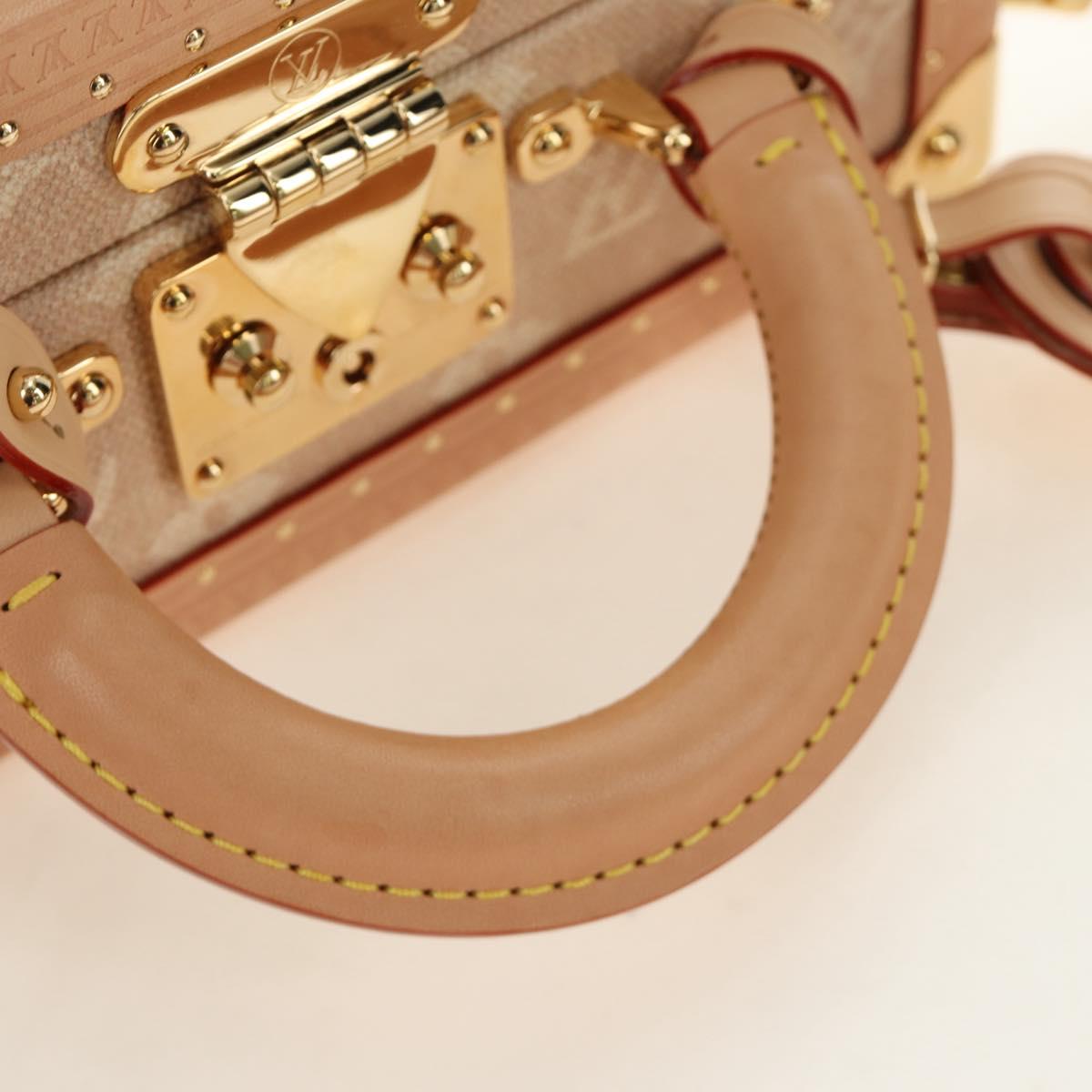 LOUIS VUITTON Miaowgram Petite Vallees Hand Bag Beige M14592 LV Auth 190136SM