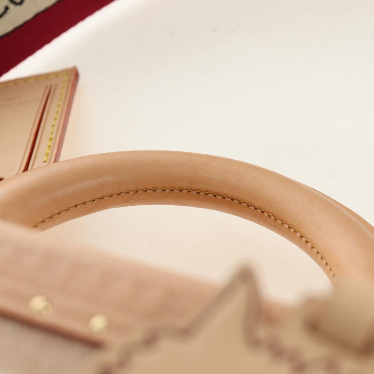 LOUIS VUITTON Miaowgram Petite Vallees Hand Bag Beige M14592 LV Auth 190136SM