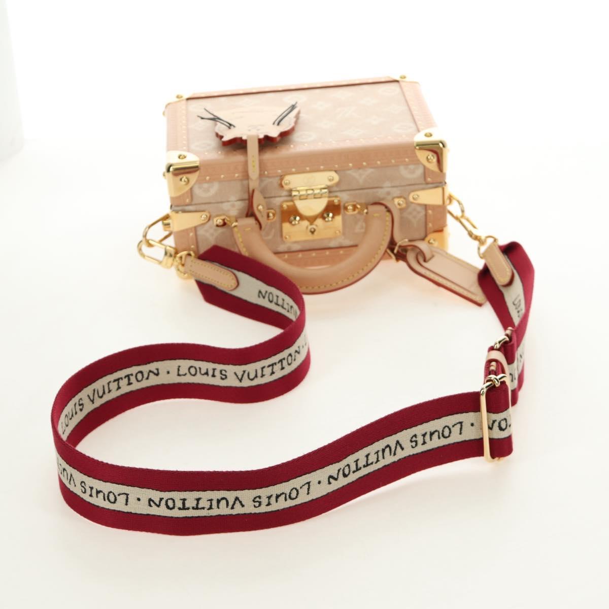 LOUIS VUITTON Miaowgram Petite Vallees Hand Bag Beige M14592 LV Auth 190136SM