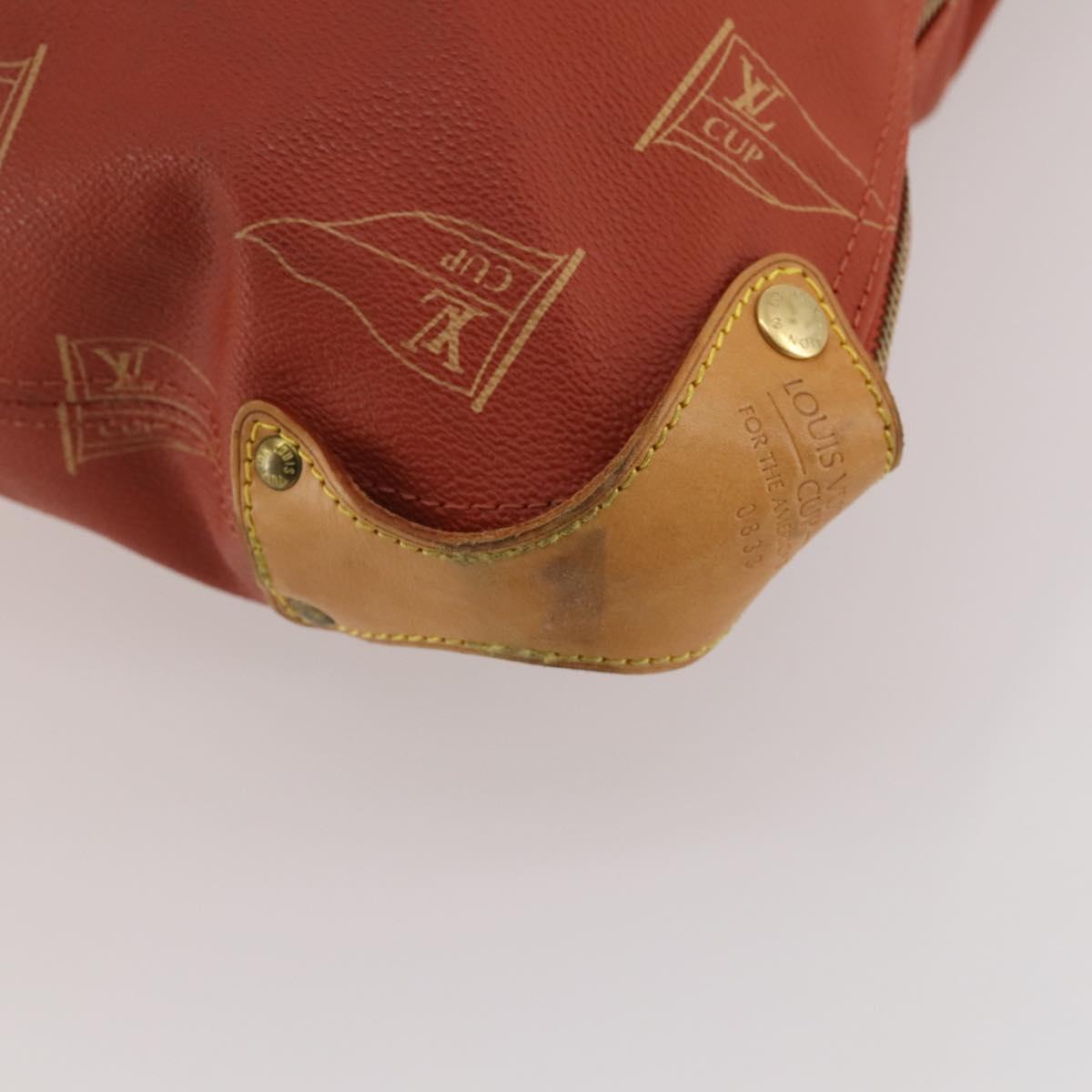 LOUIS VUITTON LV Cup Kabul Boston Bag Red M80020 LV Auth 190139