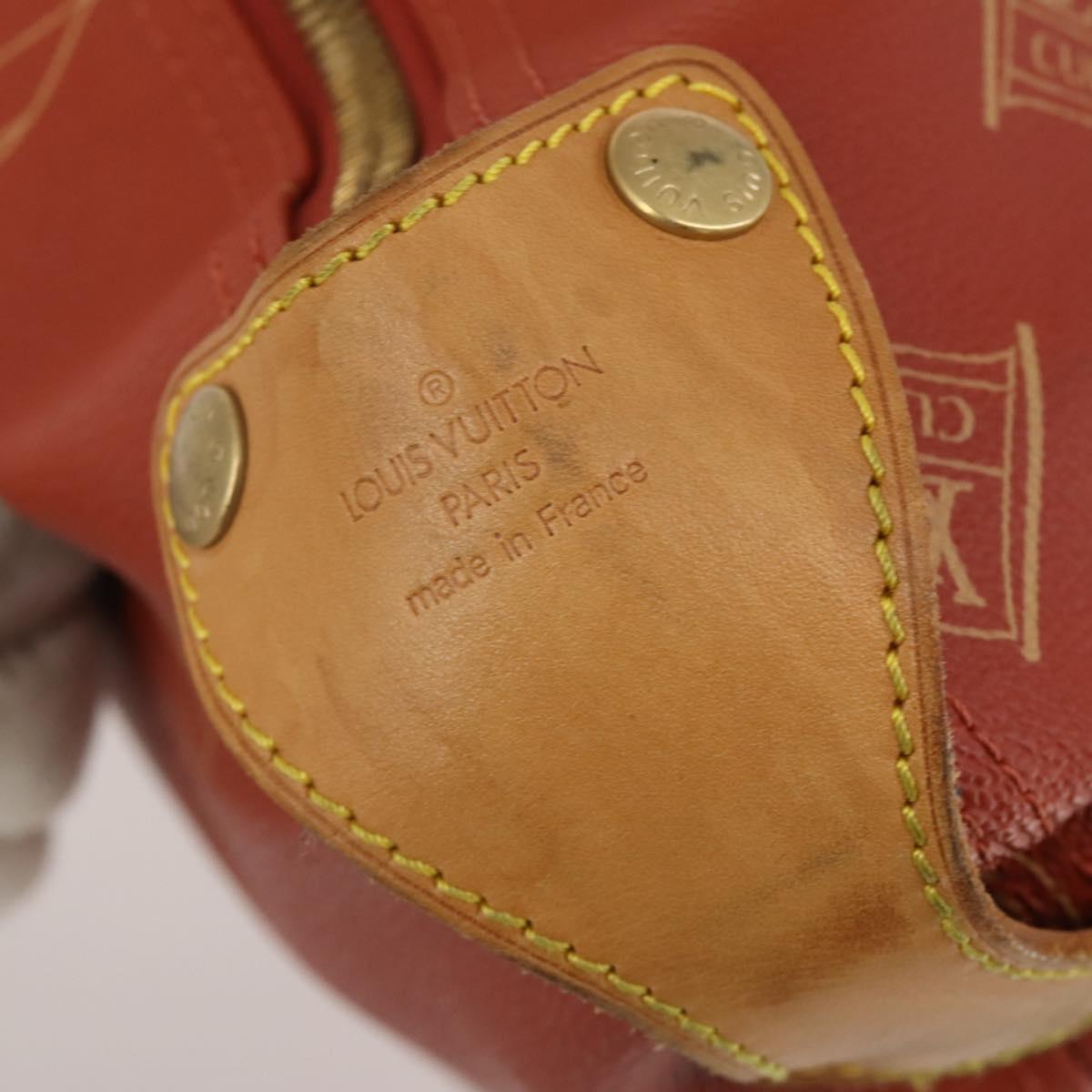 LOUIS VUITTON LV Cup Kabul Boston Bag Red M80020 LV Auth 190139