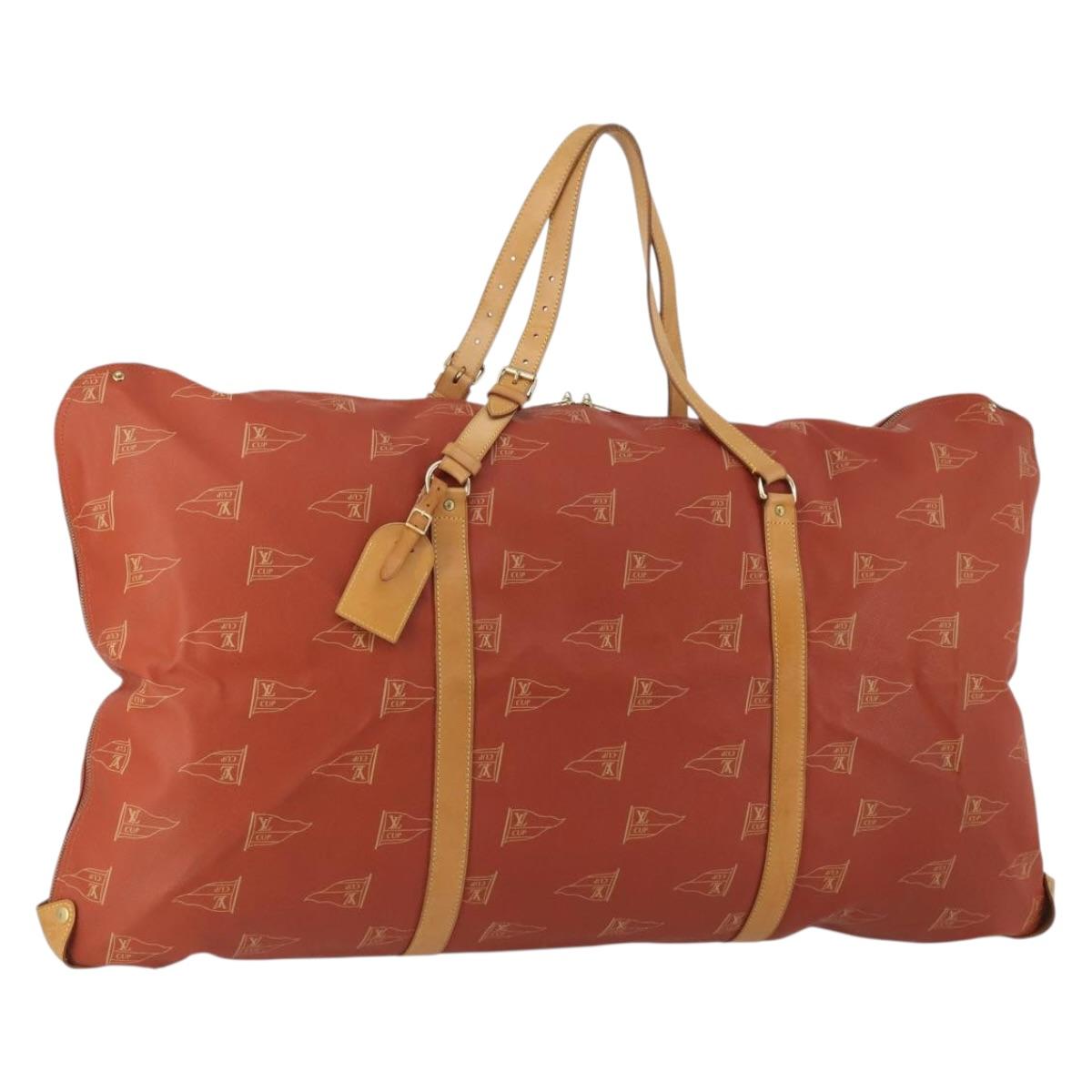 LOUIS VUITTON LV Cup Kabul Boston Bag Red M80020 LV Auth 190139