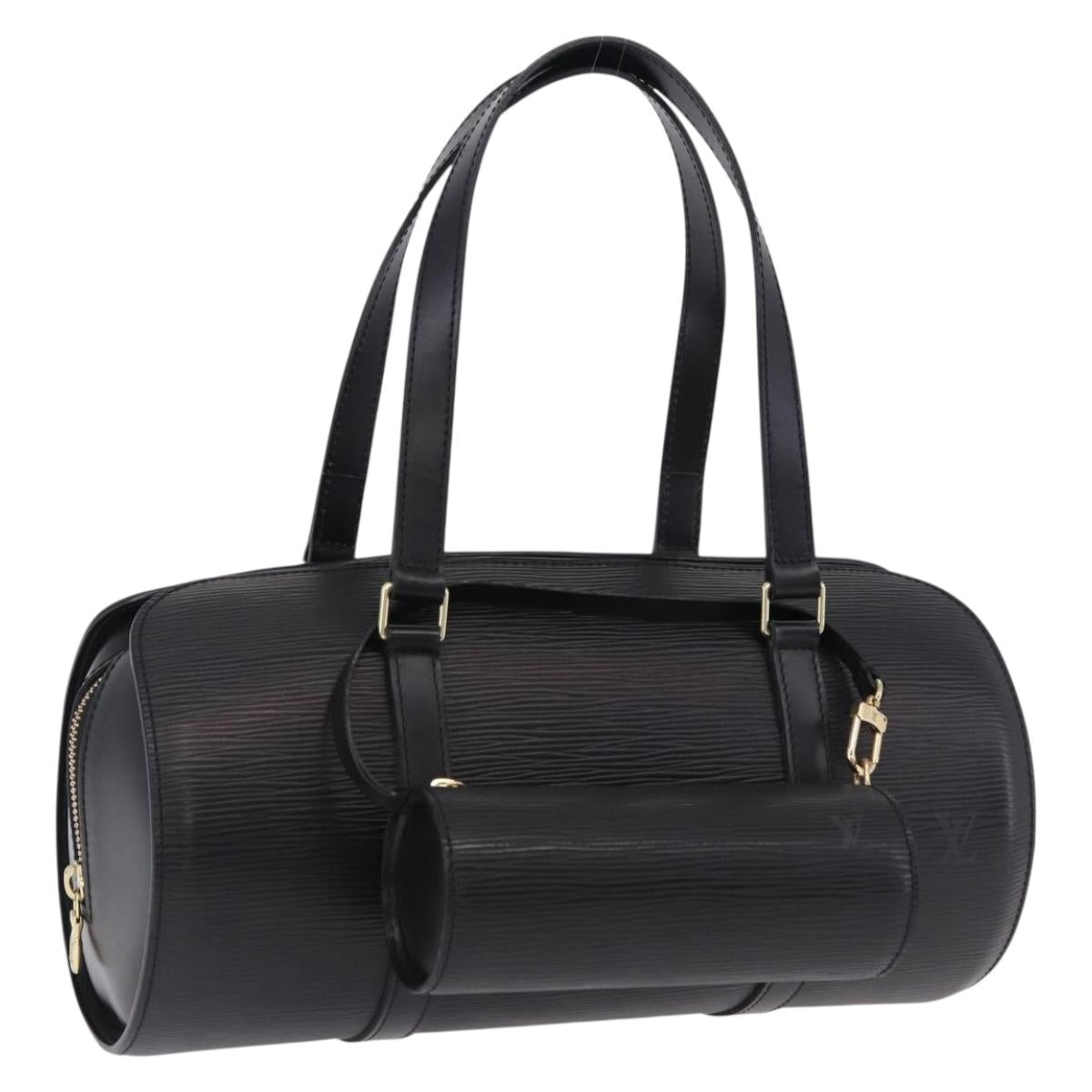 LOUIS VUITTON Epi Soufflot Hand Bag Black M52222 LV Auth 190140SAV