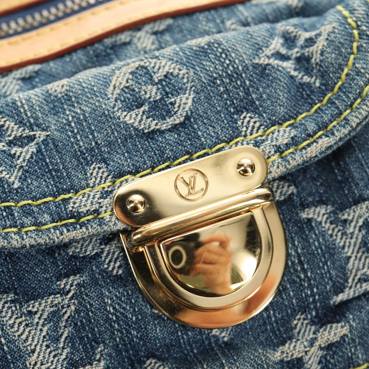 LOUIS VUITTON Monogram Denim Neo Speedy Hand Bag Blue M95019 LV Auth 190149SAV