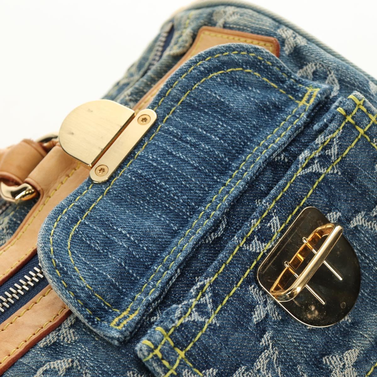 LOUIS VUITTON Monogram Denim Neo Speedy Hand Bag Blue M95019 LV Auth 190149SAV