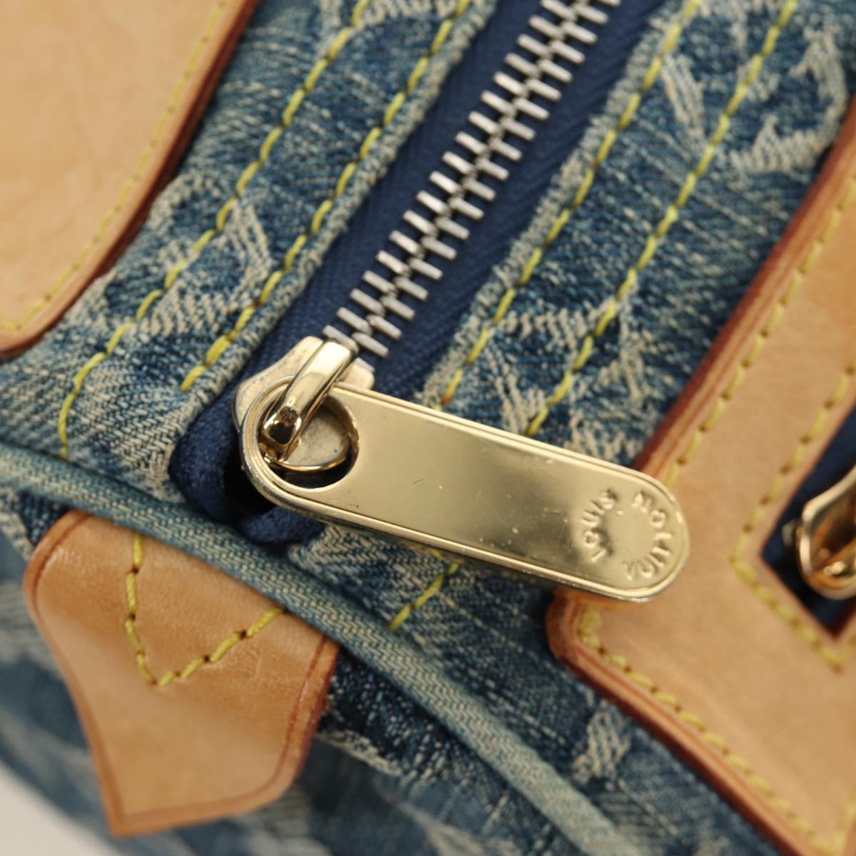 LOUIS VUITTON Monogram Denim Neo Speedy Hand Bag Blue M95019 LV Auth 190149SAV