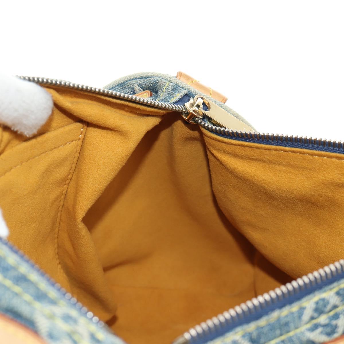 LOUIS VUITTON Monogram Denim Neo Speedy Hand Bag Blue M95019 LV Auth 190149SAV