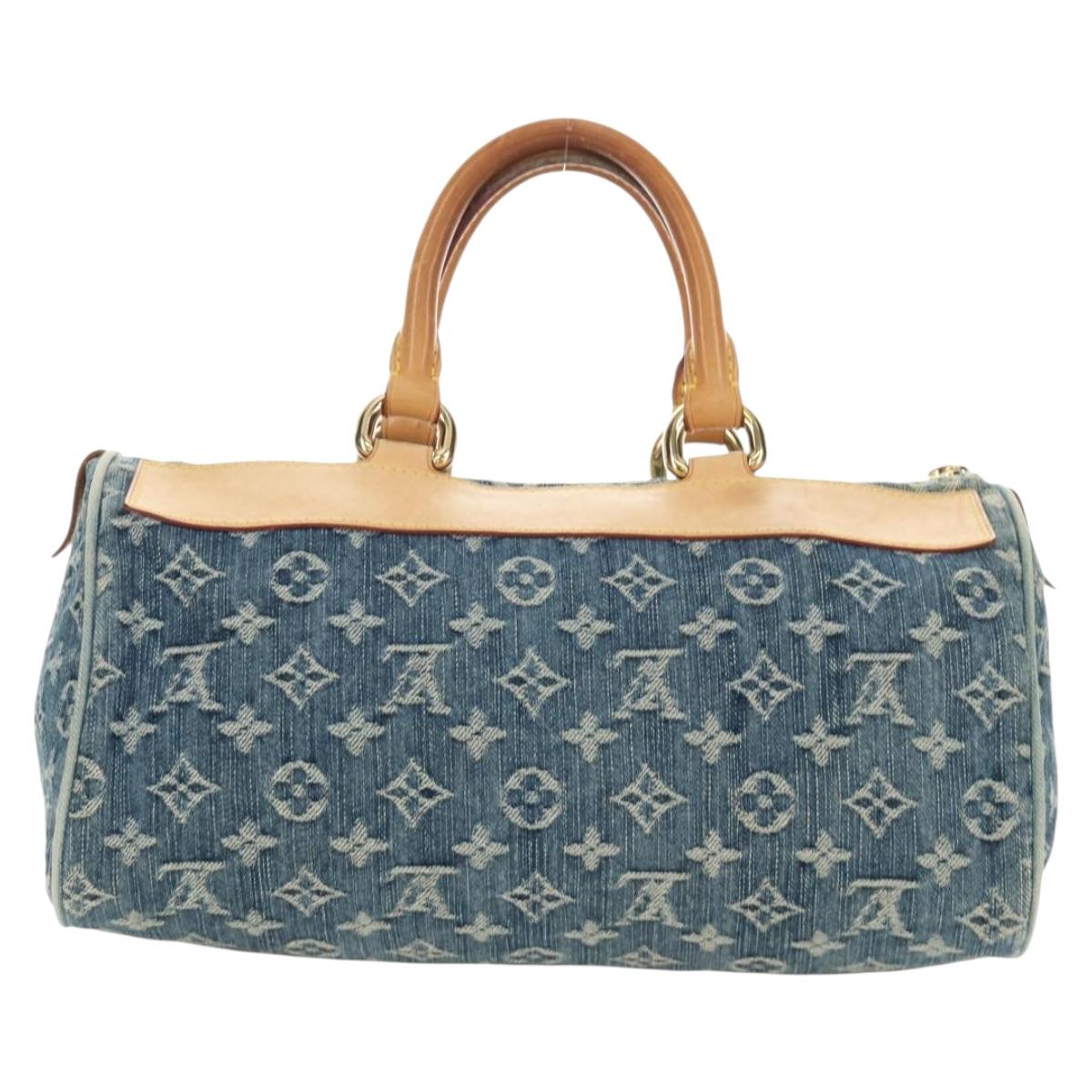 LOUIS VUITTON Monogram Denim Neo Speedy Hand Bag Blue M95019 LV Auth 190149SAV