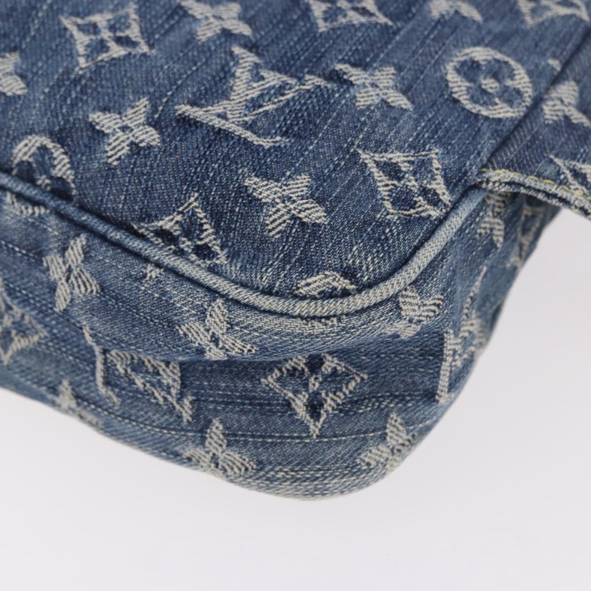 LOUIS VUITTON Monogram Denim Bum Bag Body Bag Blue M95347 LV Auth 190155SAV