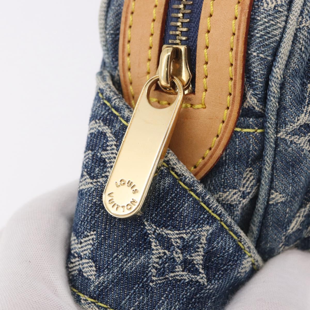 LOUIS VUITTON Monogram Denim Bum Bag Body Bag Blue M95347 LV Auth 190155SAV