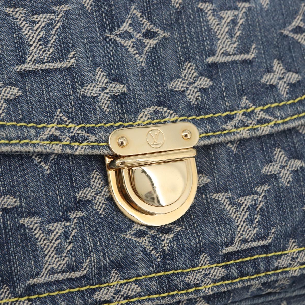 LOUIS VUITTON Monogram Denim Bum Bag Body Bag Blue M95347 LV Auth 190155SAV