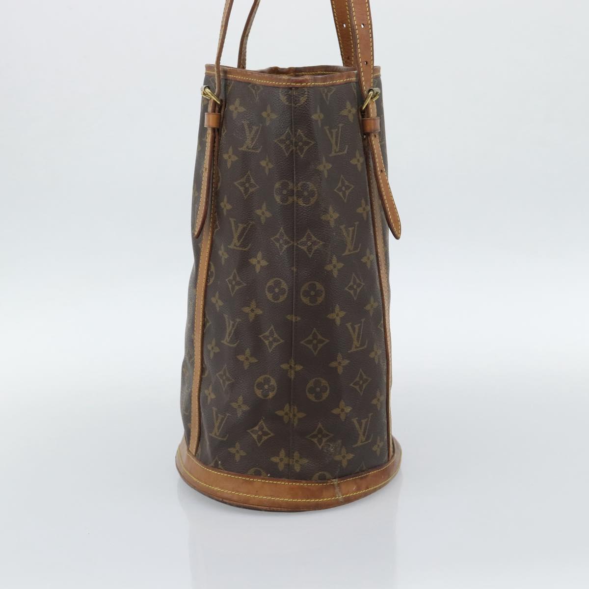 LOUIS VUITTON Monogram Bucket GM Shoulder Bag M42236 LV Auth 190162