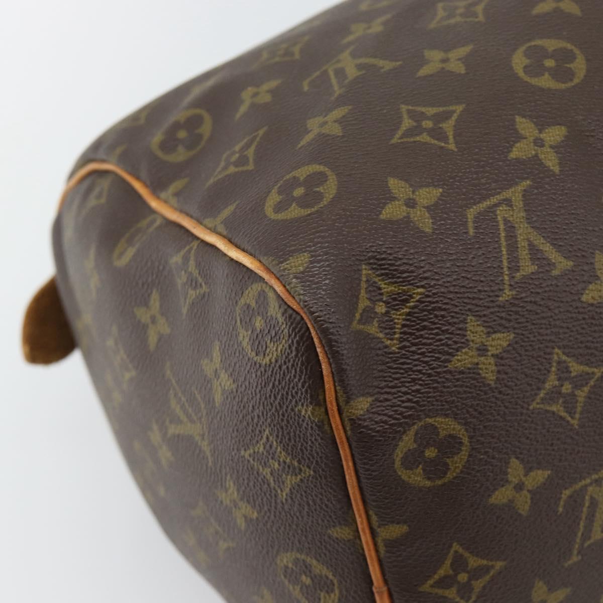 LOUIS VUITTON Monogram Speedy 35 Hand Bag M41524 LV Auth 190166A