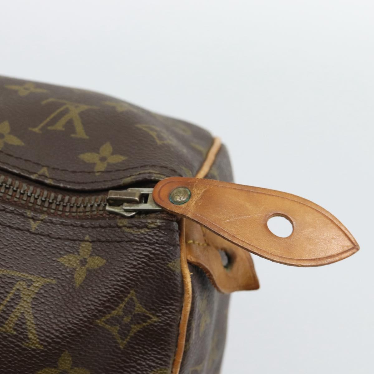 LOUIS VUITTON Monogram Speedy 35 Hand Bag M41524 LV Auth 190166A