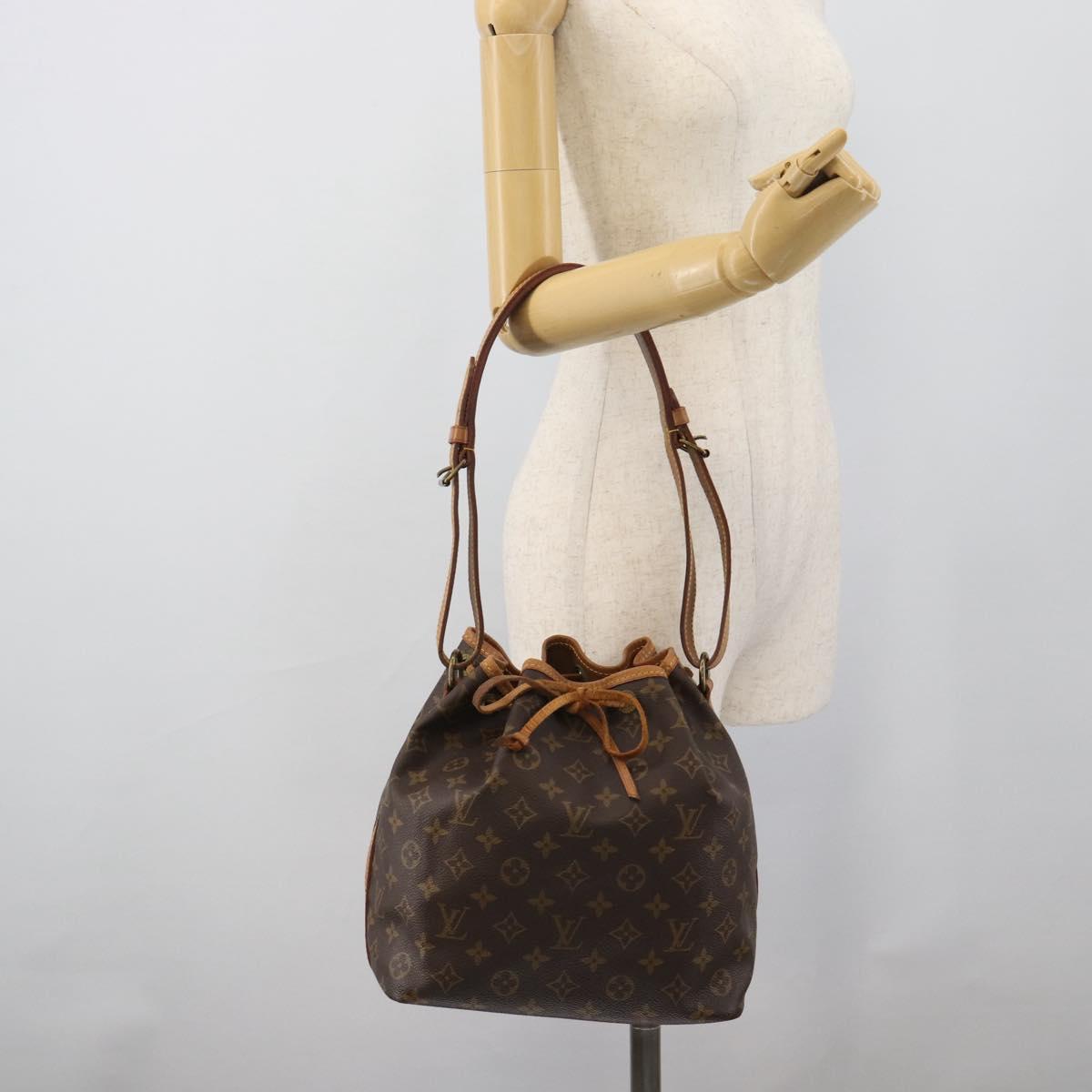 LOUIS VUITTON Monogram Petit Noe Shoulder Bag M42226 LV Auth 190167A