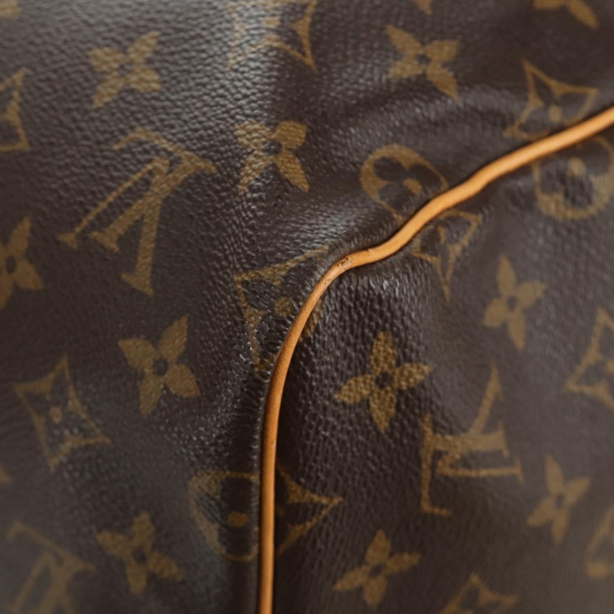 LOUIS VUITTON Monogram Keepall 55 Boston Bag M41424 LV Auth 190169SAV