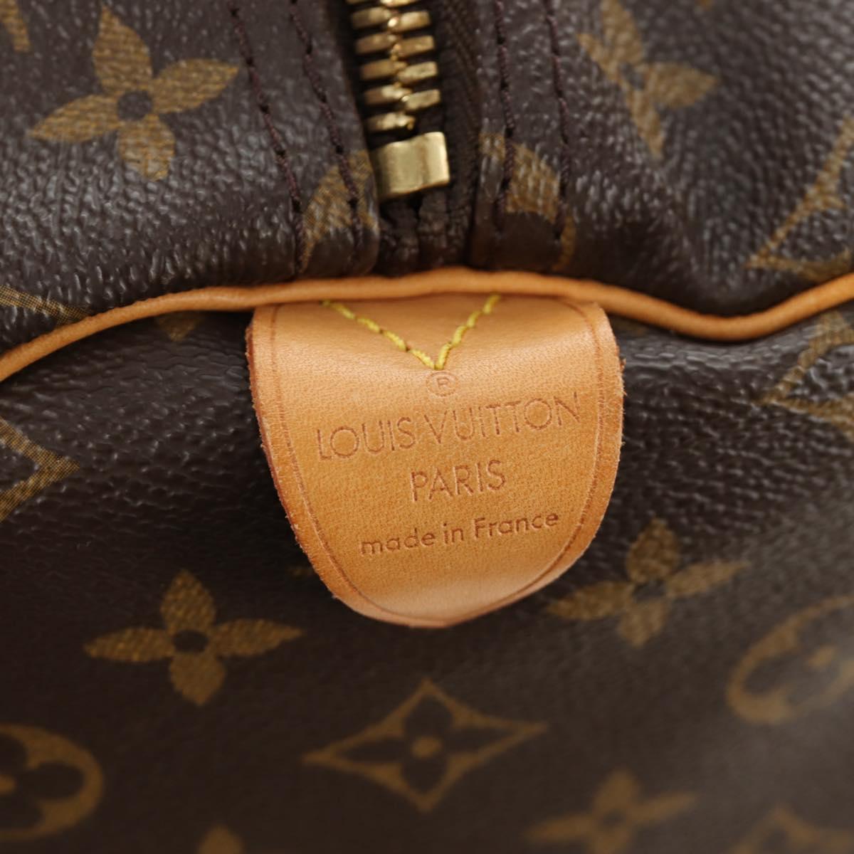LOUIS VUITTON Monogram Keepall 55 Boston Bag M41424 LV Auth 190169SAV