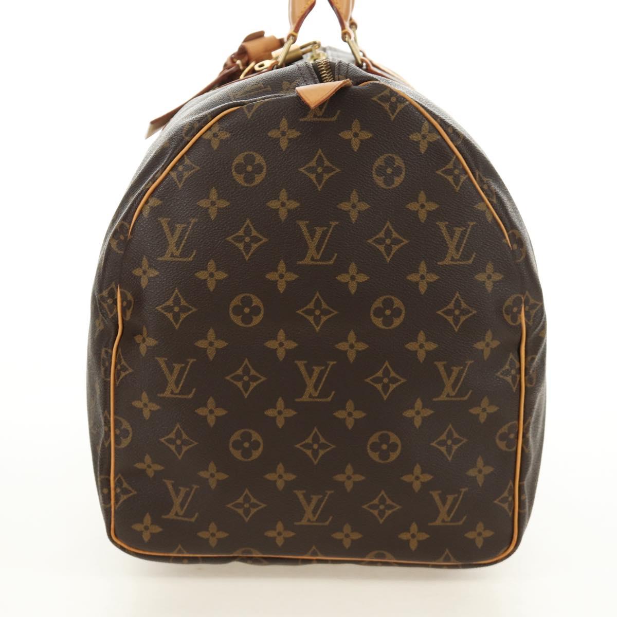 LOUIS VUITTON Monogram Keepall 55 Boston Bag M41424 LV Auth 190169SAV