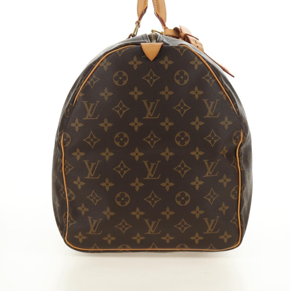 LOUIS VUITTON Monogram Keepall 55 Boston Bag M41424 LV Auth 190169SAV