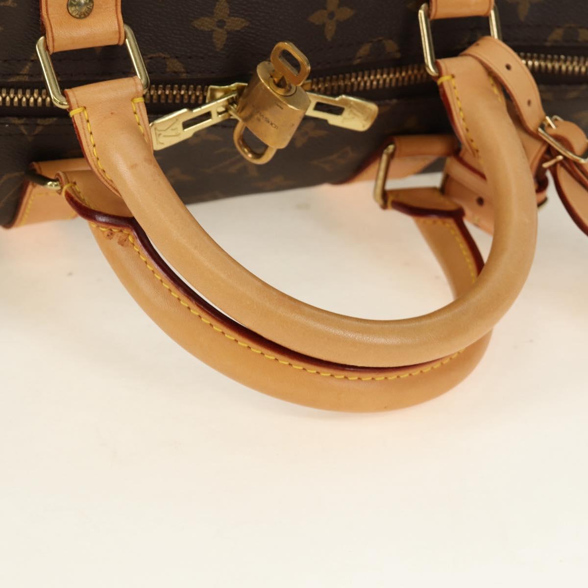 LOUIS VUITTON Monogram Keepall 55 Boston Bag M41424 LV Auth 190169SAV