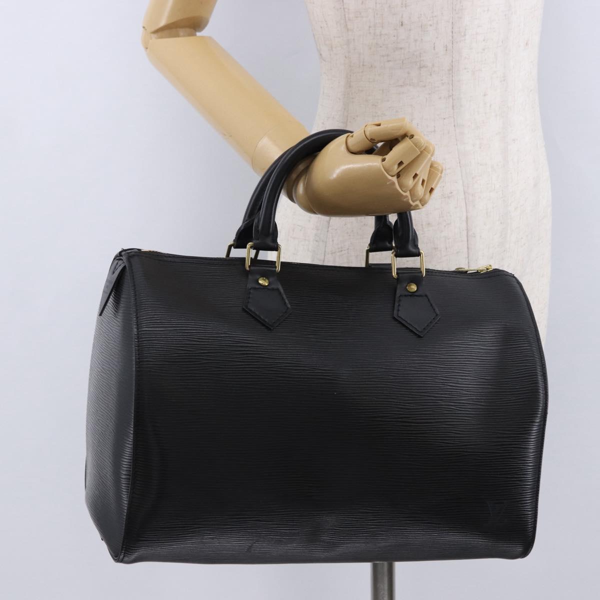 LOUIS VUITTON Epi Speedy 30 Hand Bag Noir Black M43002 LV Auth 190170SAV