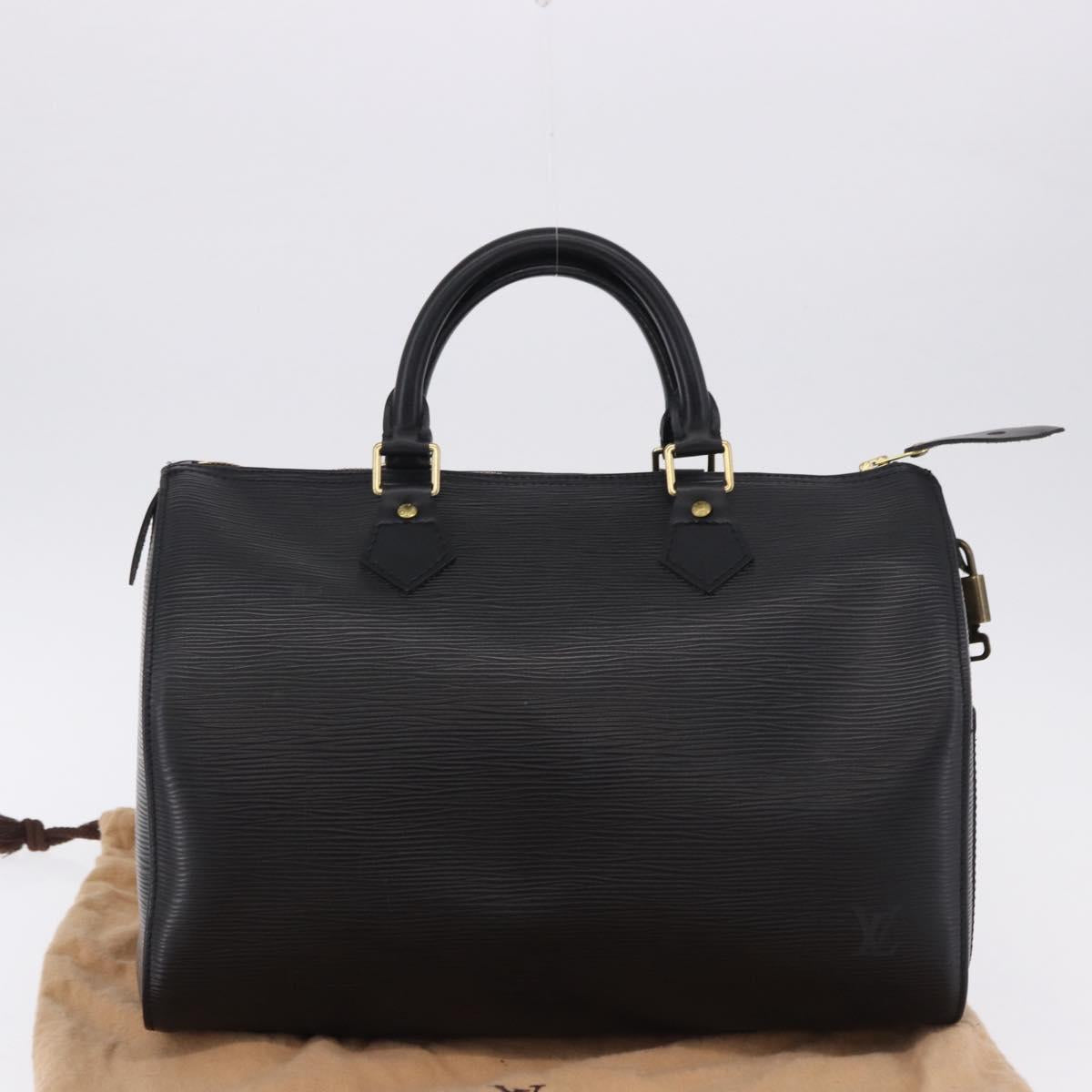 LOUIS VUITTON Epi Speedy 30 Hand Bag Noir Black M43002 LV Auth 190170SAV