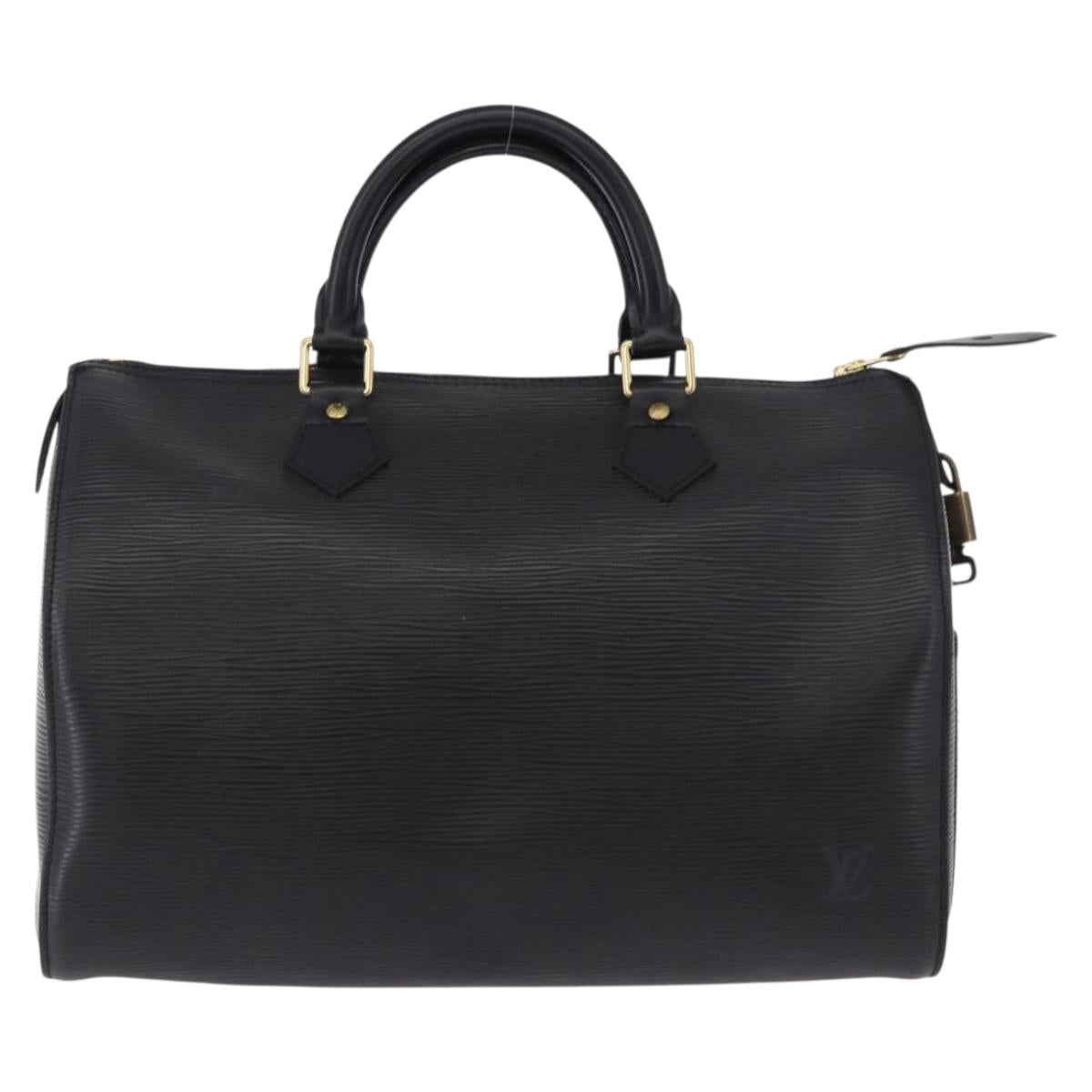 LOUIS VUITTON Epi Speedy 30 Hand Bag Noir Black M43002 LV Auth 190170SAV