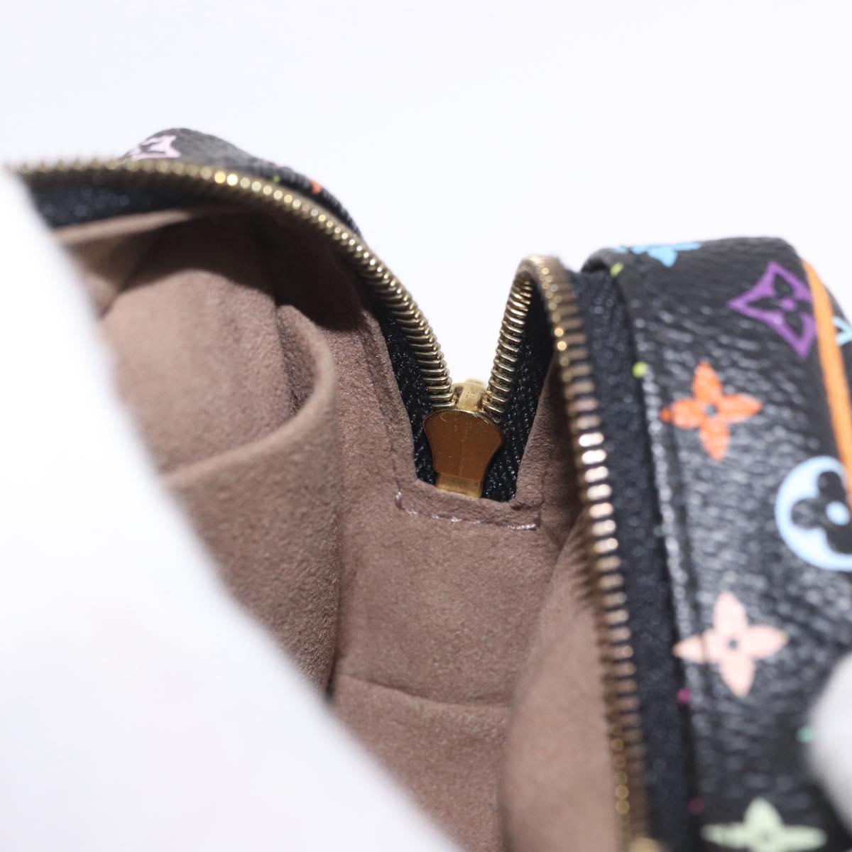 LOUIS VUITTON Monogram Multicolor Trousse Wapity Pouch Black M58034 Auth 190171M