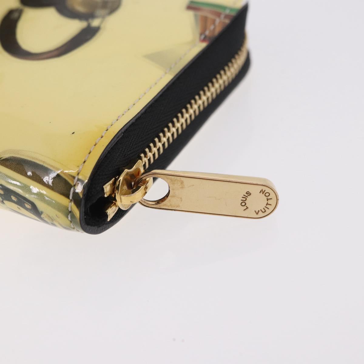 LOUIS VUITTON Vernis Sticker Print Nicola Geschier Purse M50372 Auth 190172