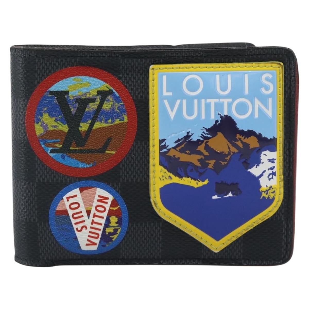 LOUIS VUITTON Damier Grafitte Portefeuille Multipull N60097 LV Auth 190173A