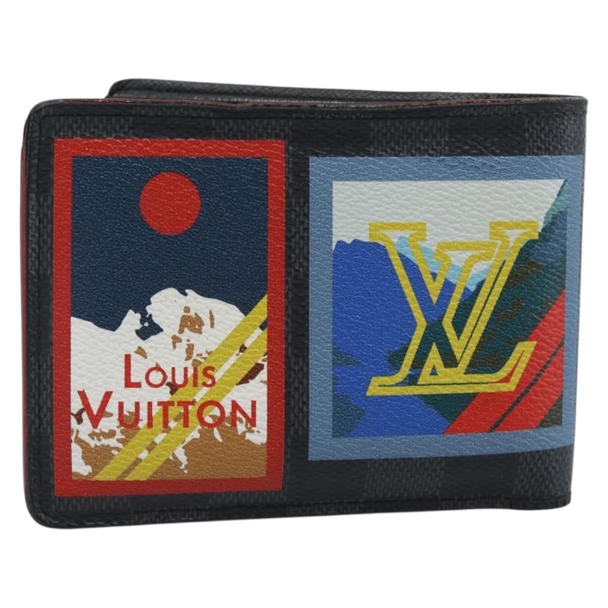 LOUIS VUITTON Damier Grafitte Portefeuille Multipull N60097 LV Auth 190173A