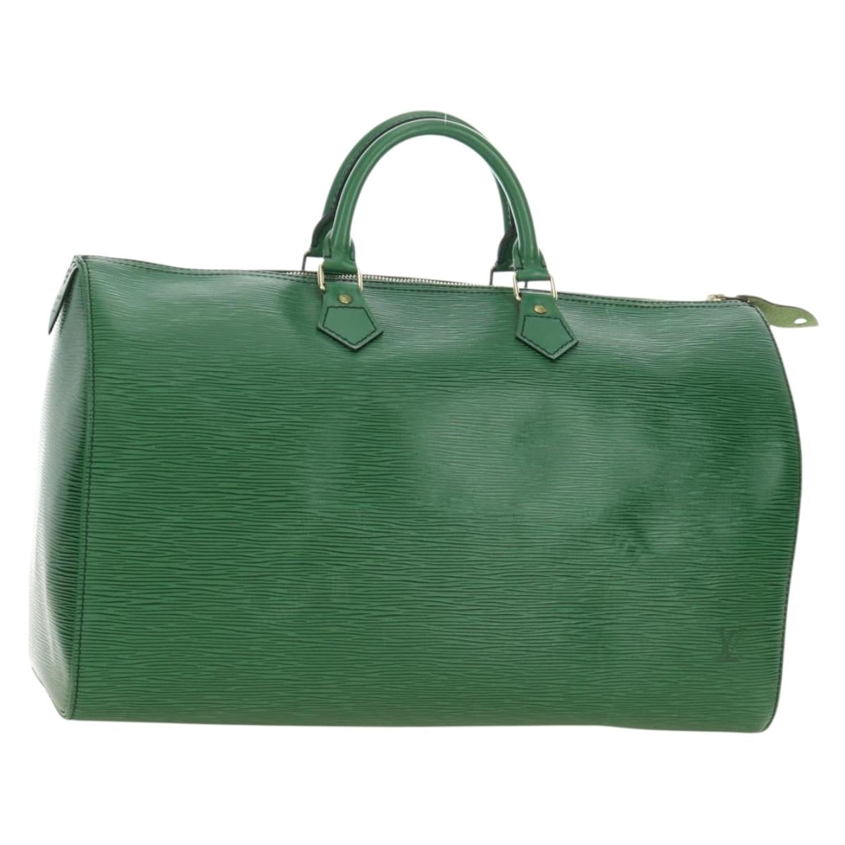 LOUIS VUITTON Epi Speedy 40 Hand Bag Green M42984 LV Auth 190174V
