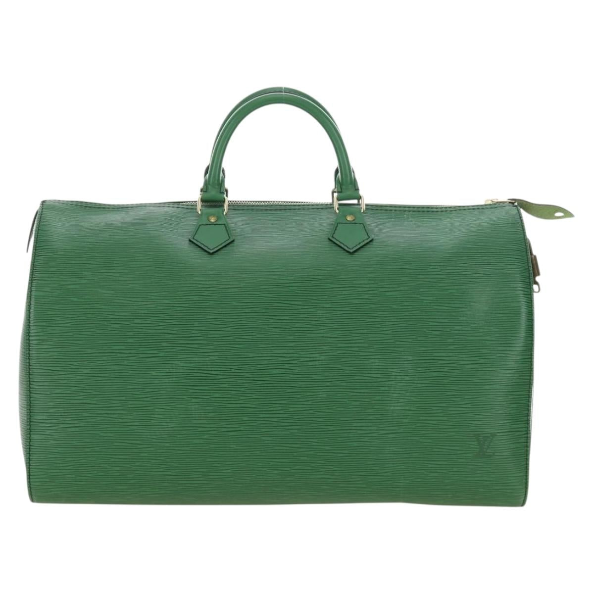 LOUIS VUITTON Epi Speedy 40 Hand Bag Green M42984 LV Auth 190174V