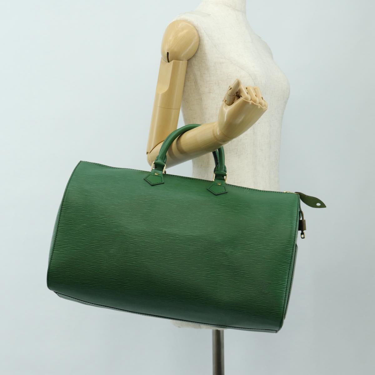 LOUIS VUITTON Epi Speedy 40 Hand Bag Green M42984 LV Auth 190174V