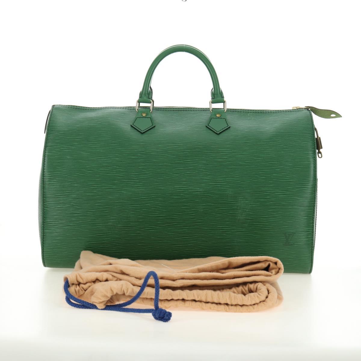 LOUIS VUITTON Epi Speedy 40 Hand Bag Green M42984 LV Auth 190174V