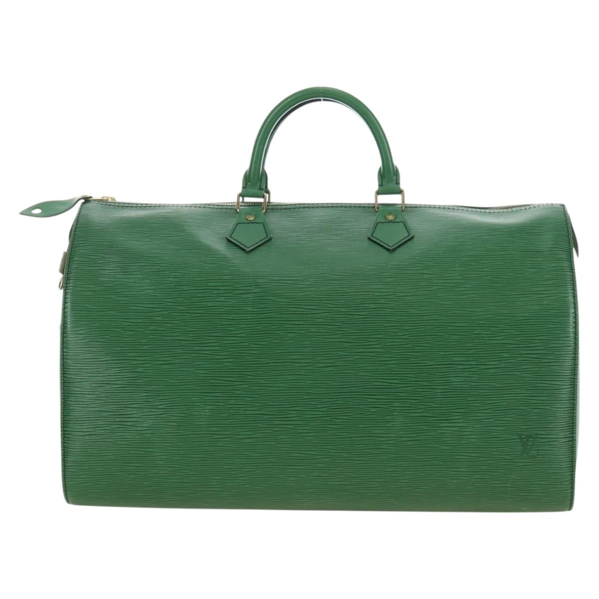 LOUIS VUITTON Epi Speedy 40 Hand Bag Green M42984 LV Auth 190174V