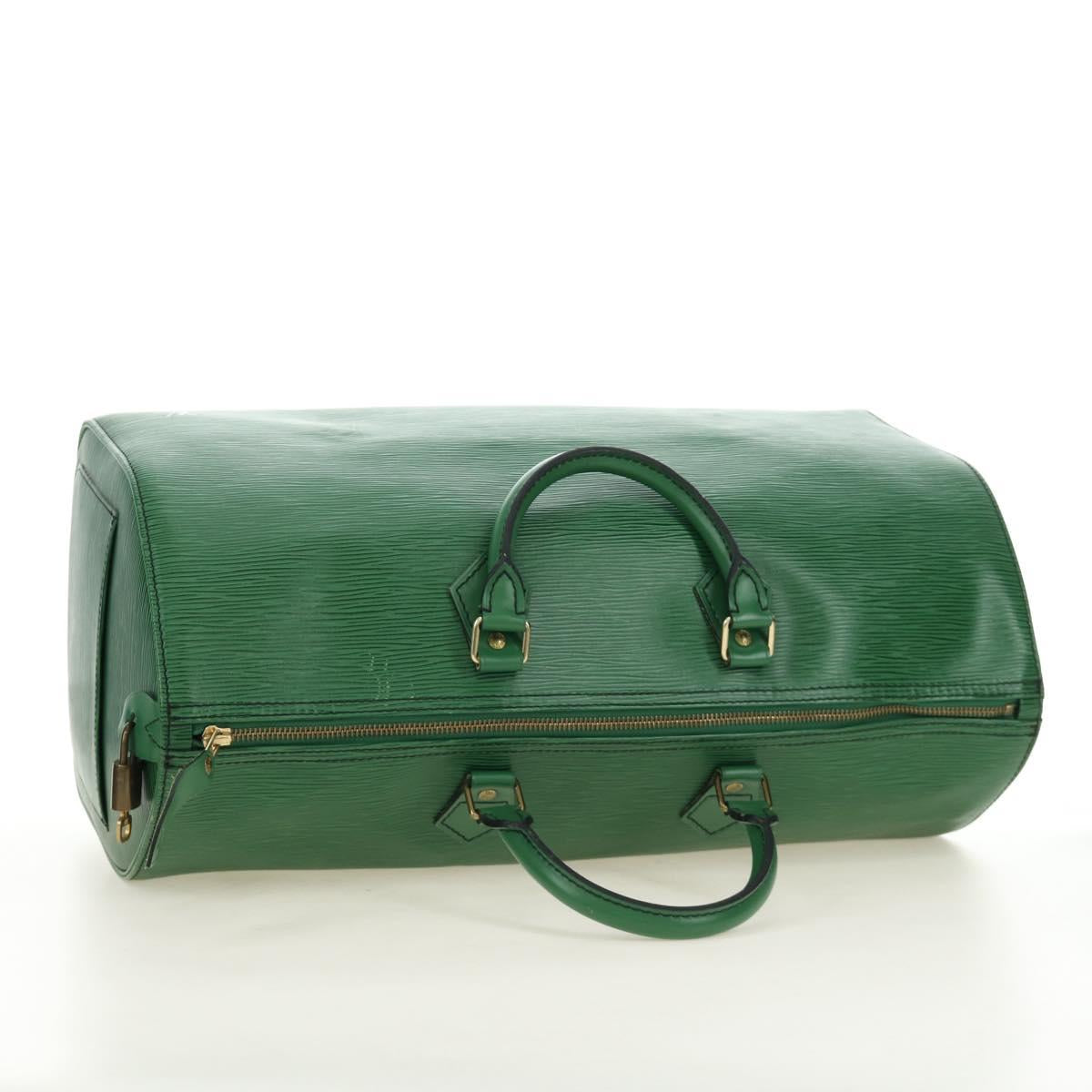LOUIS VUITTON Epi Speedy 40 Hand Bag Green M42984 LV Auth 190174V