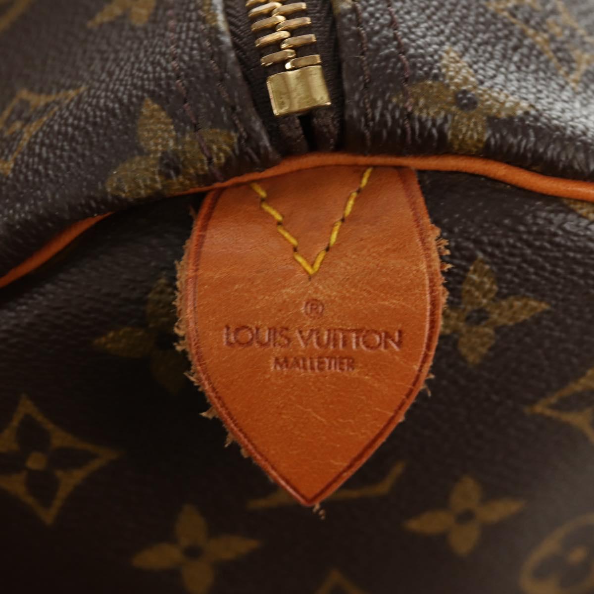 LOUIS VUITTON Monogram Keepall 60 Boston Bag M41422 LV Auth 190188V