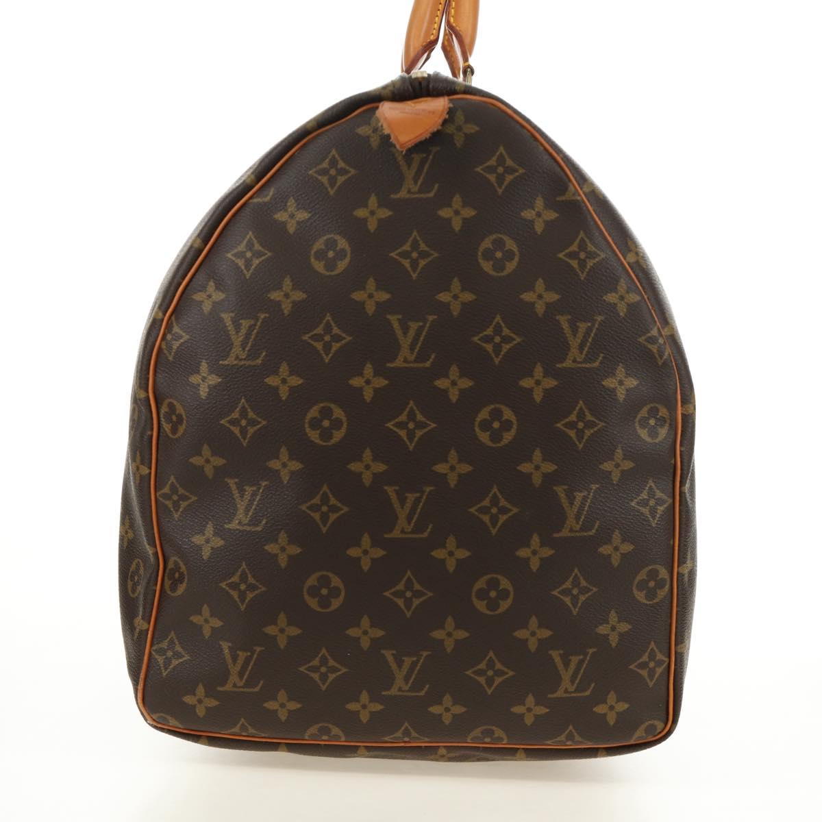 LOUIS VUITTON Monogram Keepall 60 Boston Bag M41422 LV Auth 190188V