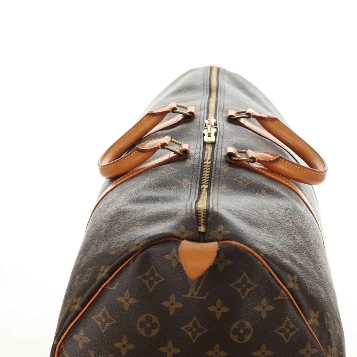 LOUIS VUITTON Monogram Keepall 60 Boston Bag M41422 LV Auth 190188V
