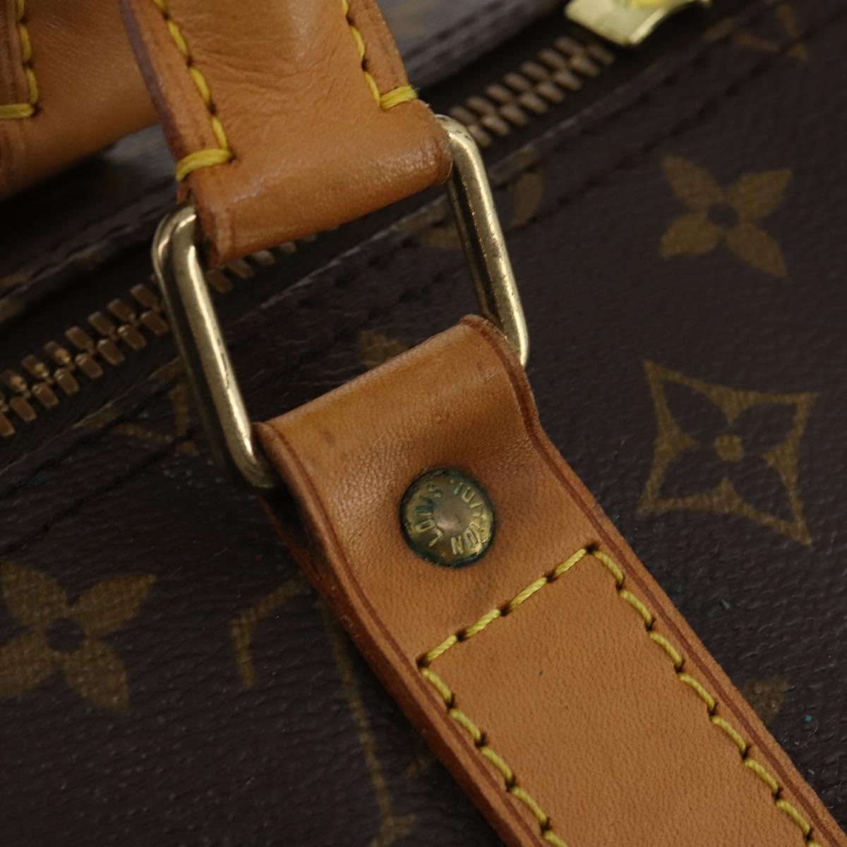 LOUIS VUITTON Monogram Keepall 55 Boston Bag M41424 LV Auth 190189