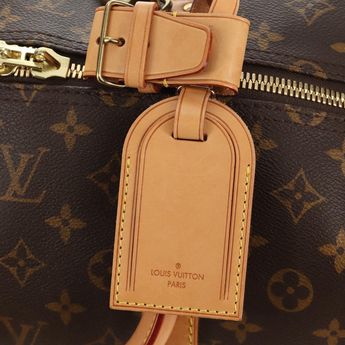 LOUIS VUITTON Monogram Keepall 55 Boston Bag M41424 LV Auth 190190V