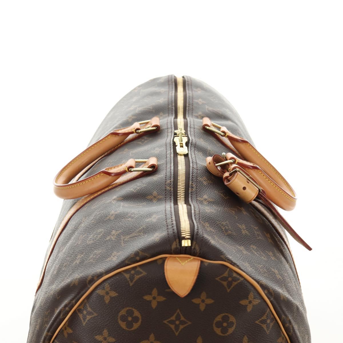 LOUIS VUITTON Monogram Keepall 55 Boston Bag M41424 LV Auth 190190V
