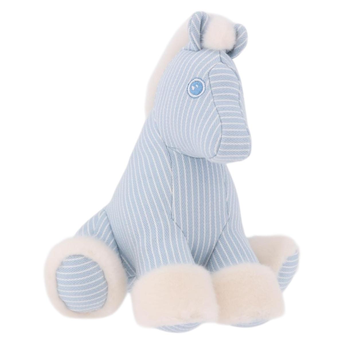 HERMES Baby Elmy Stuffed Cotton Light Blue Auth 190193M