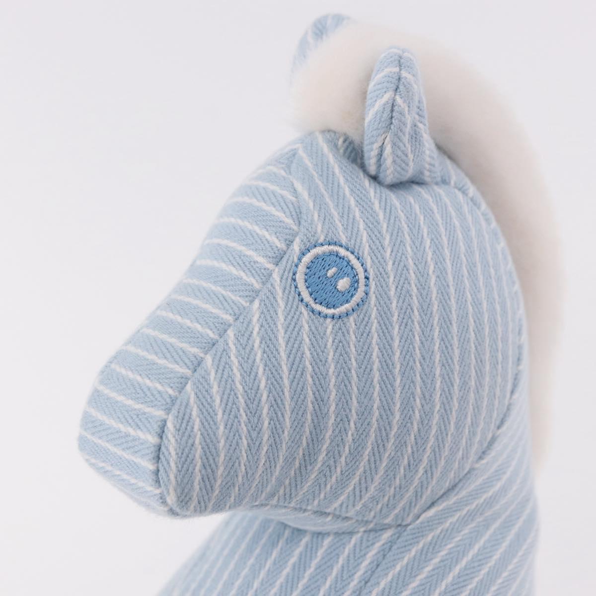 HERMES Baby Elmy Stuffed Cotton Light Blue Auth 190193M