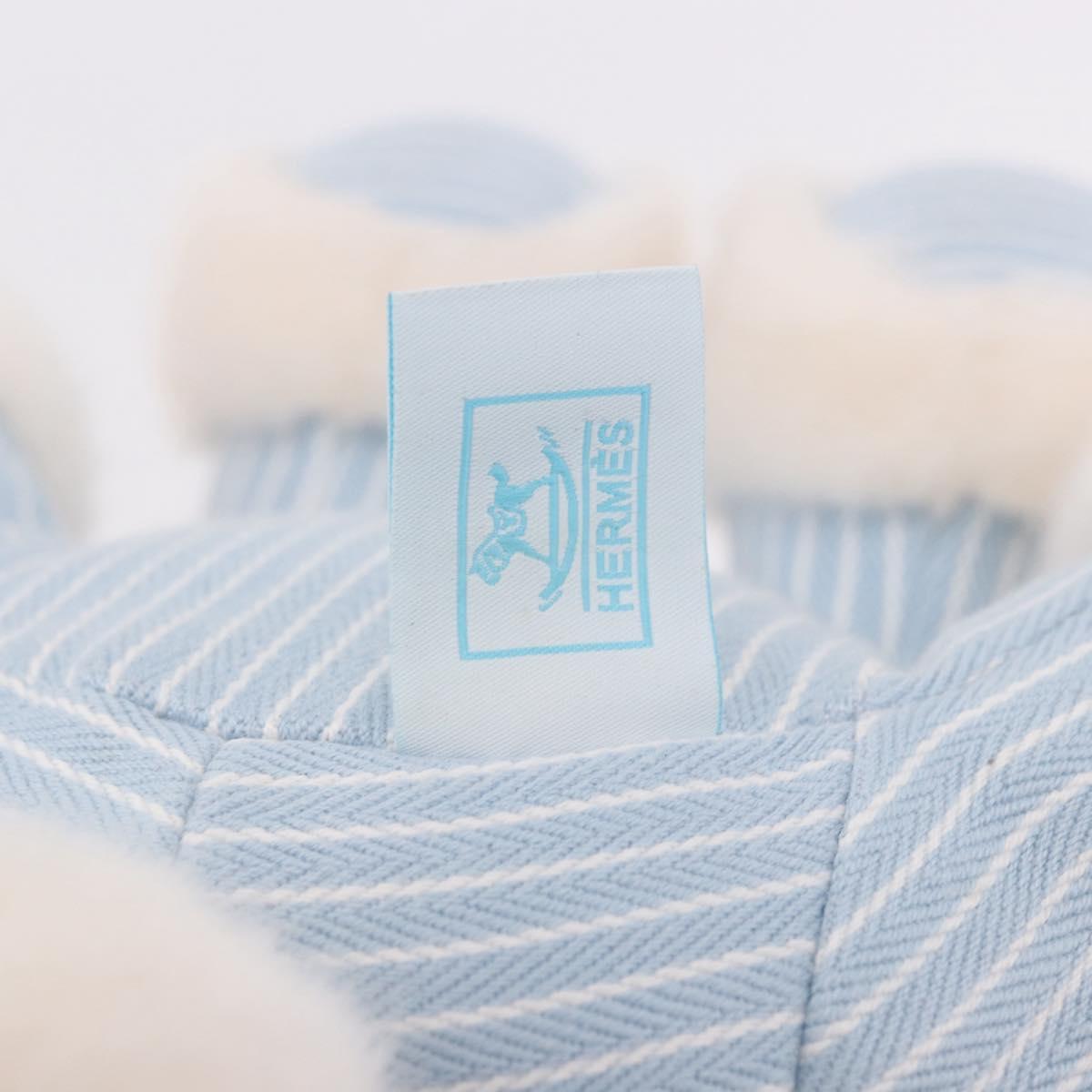 HERMES Baby Elmy Stuffed Cotton Light Blue Auth 190193M